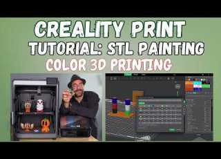  Creality Print 6 Tutorial STL Painting For Multicolor 3D Printing Color On K2 Plus Hi Combo