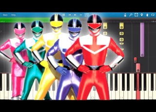 Power Rangers TV Theme Song Piano Tutorial Synthesia Cover