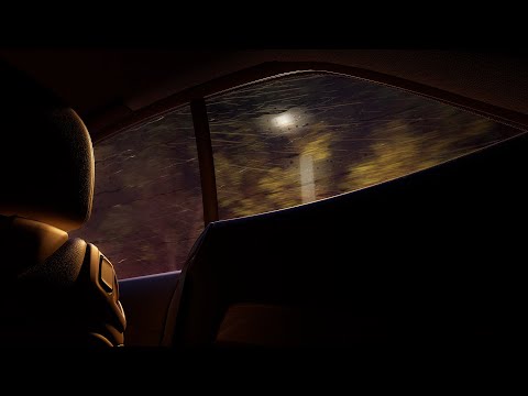 Sleeping On The Backseat Of A Car On A Rainy Night Gentle Car Sound For Sleeping 4K
