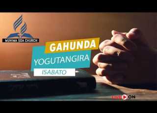 LIVE AMATERANIRO YO GUTANGIRA ISABATO MUHIMA SDA CHURCH TARIKI YA 08 05 2026
