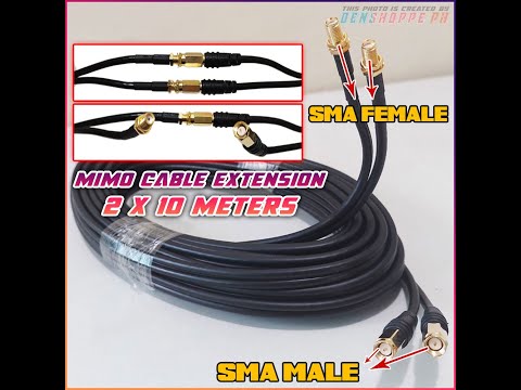 Coaxial Cable Extension WiFi Antenna SMA Male To SMA Female For MiMo Antenna And Parabolic Antenna