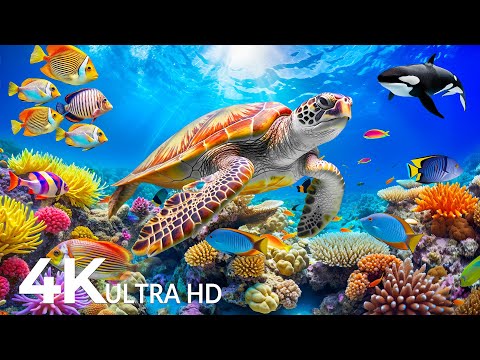 Dive Into The Mesmerizing Underwater Realm Marvel At Sea Animal In The Best 4K ULTRA HD Aquarium 55