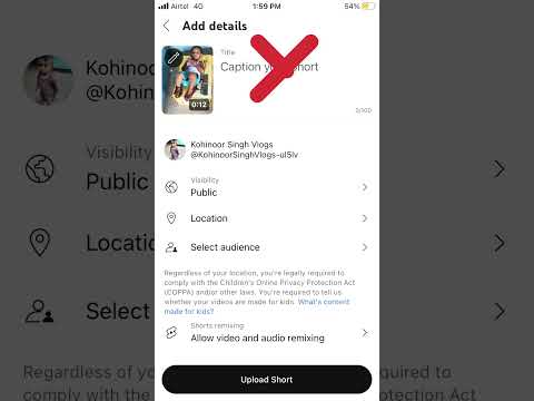 YouTube Shorts Upload Karne Ka Tarika How To Viral Shorts Video On YouTube Youtubeshorts Shorts