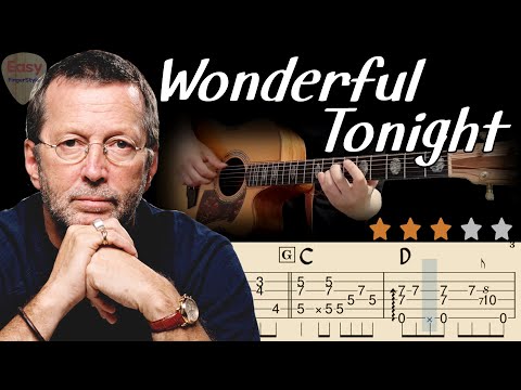 Wonderful Tonight Eric ClaptonㅣFingerstyle Guitar TutorialㅣBest Acoustic CoverㅣEasy Tabs