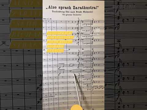 Also Sprach Zarathustra But Have You Ever Seen The Full Score