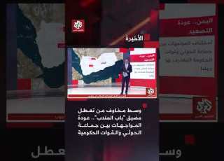 وسط مخاوف من تعطل مضيق باب المندب عودة المواجهات بين جماعة الحوثي والقوات الحكومية في اليمن