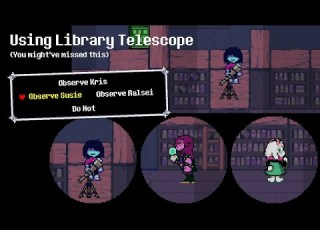  Peeking Through The Library Telescope Deltarune Chapter 4