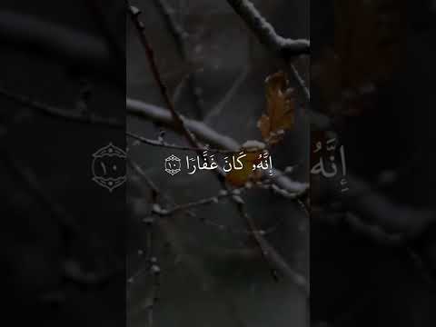 الشيخ ماهر المعيقلي فقلت استغفروا ربكم إنه كان غفارا يرسل السماء عليكم مدرارا