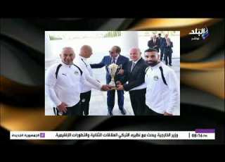  سر قيام الرئيس السيسي بمنح منتخب مصر كأس الفخر والاعتزاز خلال حفل التكريم