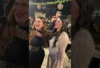 الفنان اسماعيل الليثى يحتفل بعيد ميلاد زوجته شيماء سعيد