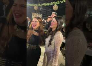 الفنان اسماعيل الليثى يحتفل بعيد ميلاد زوجته شيماء سعيد