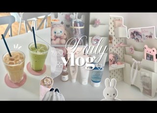 Daily Vlog 6am Morning Routine Student Diaries Cute Café Hopping How I Study Korean Making Matcha