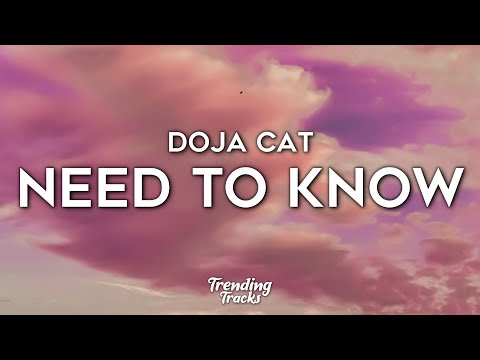Doja Cat Need To Know Clean Lyrics