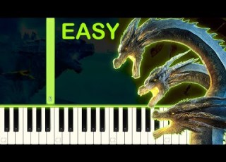 KING GHIDORAH S THEME EASY Piano Tutorial