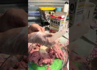 Adding Bread Crumbs To Binding The Meat Together
