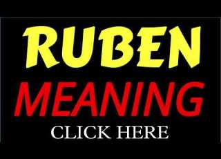  What Does The Name RUBEN Mean RUBEN Meaning In English Meaning Of Name RUBEN