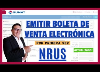  How To Issue An NRUS Electronic Receipt For The First Time From The SUNAT Portal 2023 Updated