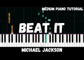 Michael Jackson Beat It Medium Piano Tutorial