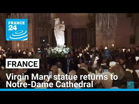 Virgin Mary Statue A Symbol Of Resilience Returns To Notre Dame Cathedral 5 Years After Fire