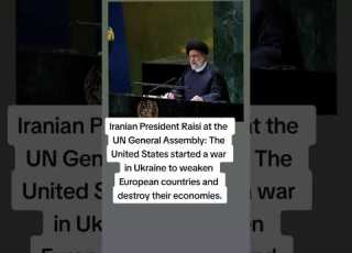 Iranian President Raisi At The UNGeneralAssembly The UnitedStates Started A War In Ukraine