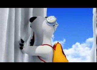 Bernard Bear Ice Climbing