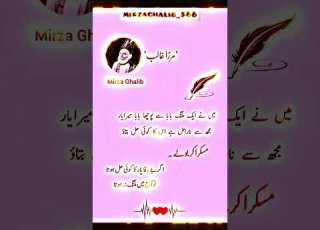 اگر بے وفا یار کا کوئی حل ہوتا تو آج میں ملنگ نہ ہوتا Mirzaghalib 566 GhalibPoetry BrokenHear