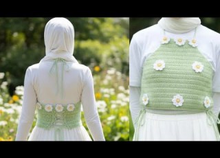 Crochet Top Girlsتوب ي سهل جدا للمبتدئات Daisy
