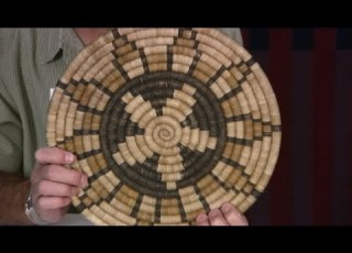  Hopi Star Design Basket Tray 16