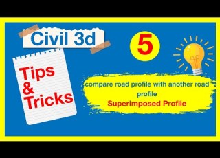  Superimposed Profile مقارنة بروفايل طريق مع بروفايل طريق آخر