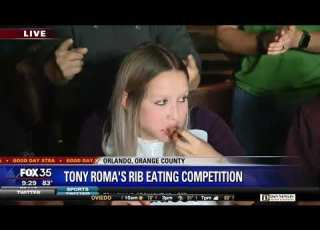 David Does It Tony Roma Rib Eating Competition