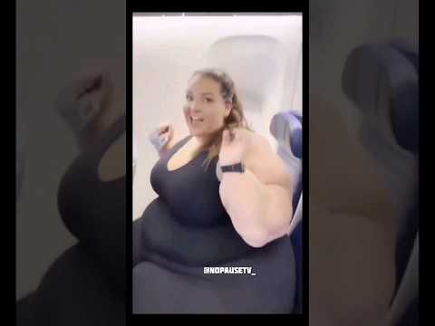 Fat Woman In Airplane Shorts Fatwoman Comedy Funny Memes