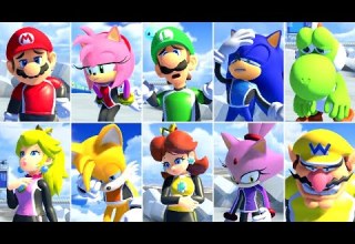 Mario Sonic At The Summer Olympic Games 2020 All Losing Animations
