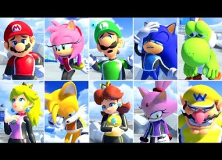 Mario Sonic At The Summer Olympic Games 2020 All Losing Animations