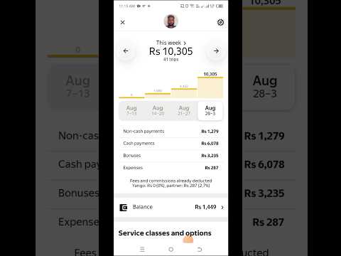 Weekly Earning On Yango Bike Service Yango Bike Earning Bykea Earning