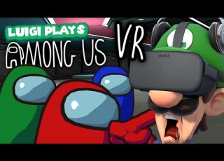 Luigi Plays AMONG US VR