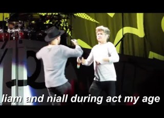  One Direction Liam And Niall Being Chaotic During Act My Age