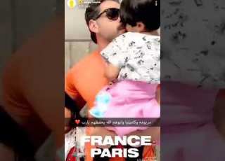  حليمه بولند تستقبل طليقها ابو ها في فرنسا ٢٠١٩