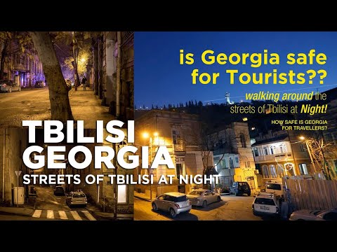 Walking In Tbilisi Streets At Night Tbilisi Georgia Georgia Country