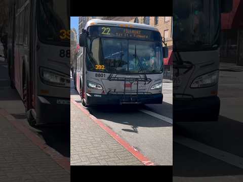 SF MUNI 8801 On 22 Fillmore At Fillmore Geary