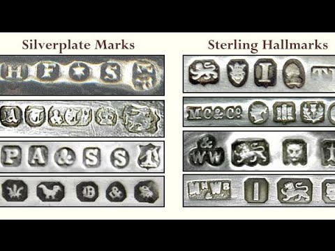 انتبه هده أنواع دمغات الفضة المطلية المشلالة لا تقع في الفخ How To Identify Silverplated Marks