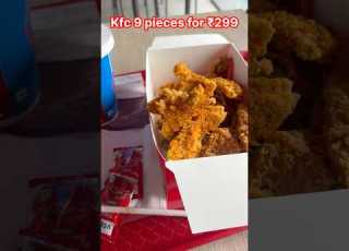 Kfc 9 Pieces Of Chicken In 299 Foodie Shorts Kfc Kfcchicken