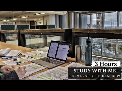 3 HOUR STUDY WITH ME At The LIBRARY Background Noise No Breaks Real Time No Music