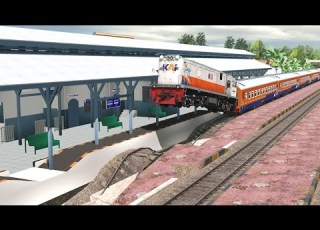 Kereta Api Terbang Menghindari Lubang Train Vs Super Potholes