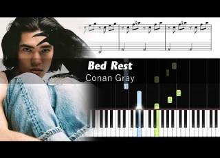 Conan Gray Bed Rest Accurate Piano Tutorial With Sheet Music