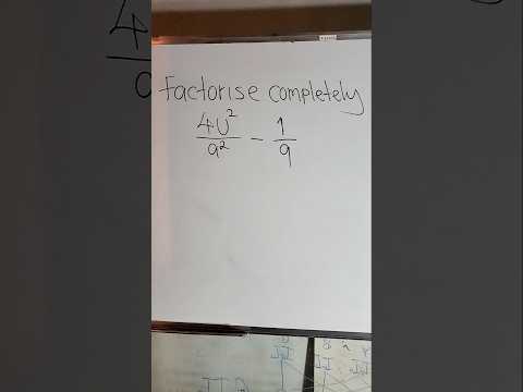 FACTORISE COMPLETELY Exam Viral Viralvideo Fyp Fypシ Mathsexam Schoolexam