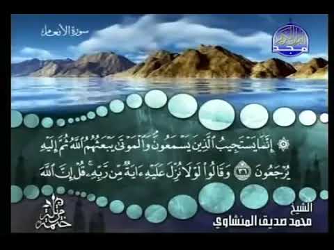 سورة الأنعام لفضيلة الشيخ محمد صديق المنشاوي بدون إعلانات