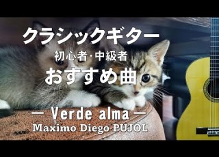 クラシックギター初心者 中級者おすすめ曲 Verde Alma Maximo Diego PUJOL