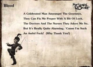 My Chemical Romance Blood Lyrics