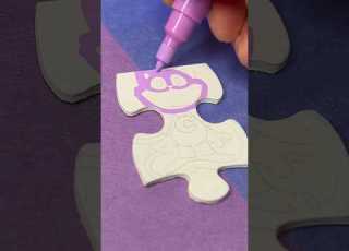 Drawing CatNap On Puzzle