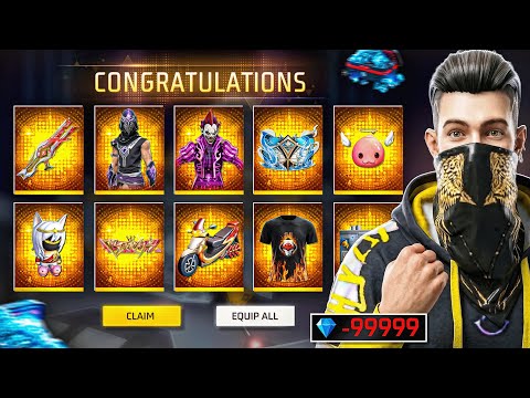 Buying Everything 99999 Diamonds Garena Free Fire